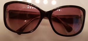 Coach Brown Tortoise Sunglasses with flower design